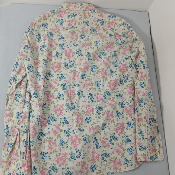 Vintage Ralph Lauren Denim & Supply Men's Floral Shirt - Pink, Blue, Green - Picture 3 of 4